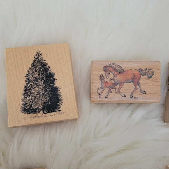 Large Lot of (31) Wood and Silicone Stamps - Picture 8 of 11